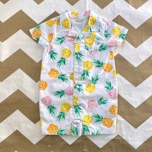Janie and Jack 🍍 tropical pineapple baby outfit